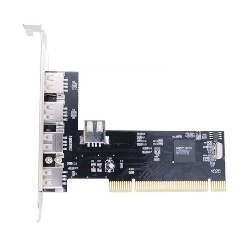 652F 5Port USB2.0 Hubs Card for Keyboards Mice Scanners, Expansion Adapter