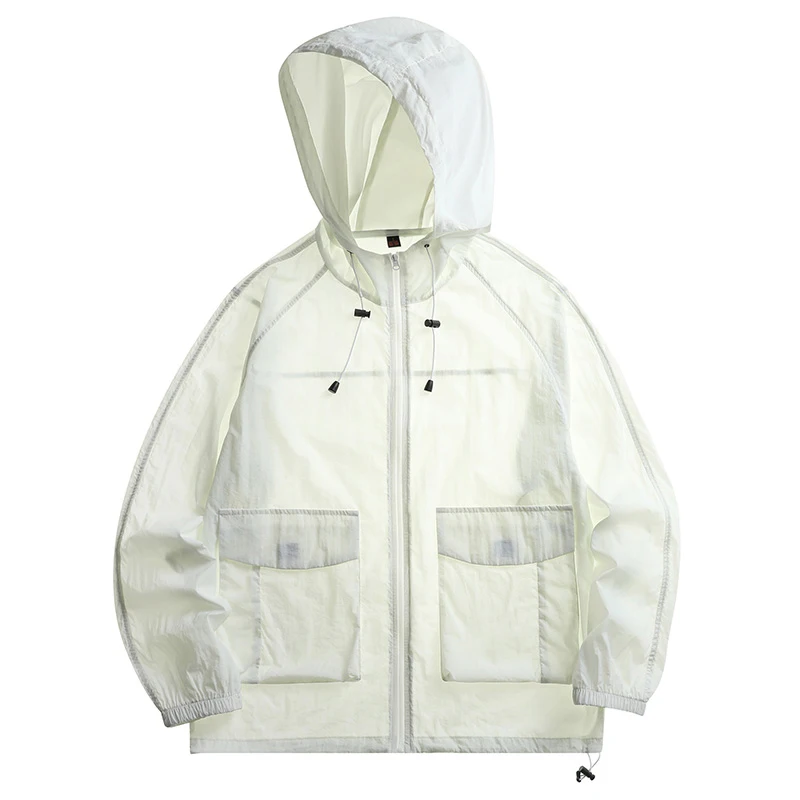 Summer Unisex Waterproof Sun Protective Jacket UPF 50+ UV Blocking Quick-Dry Breathable Windbreaker for Hiking Camping Climbing