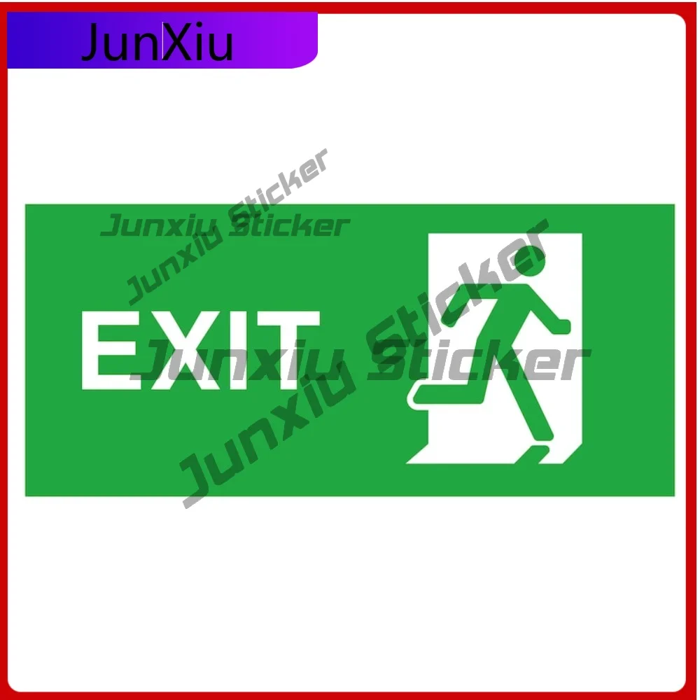 

Exit Safety Warning Green Sign Vinyl Graphic Decals Camping Sticker Car Decorations Rv Camper Stickers Accessories And Decals