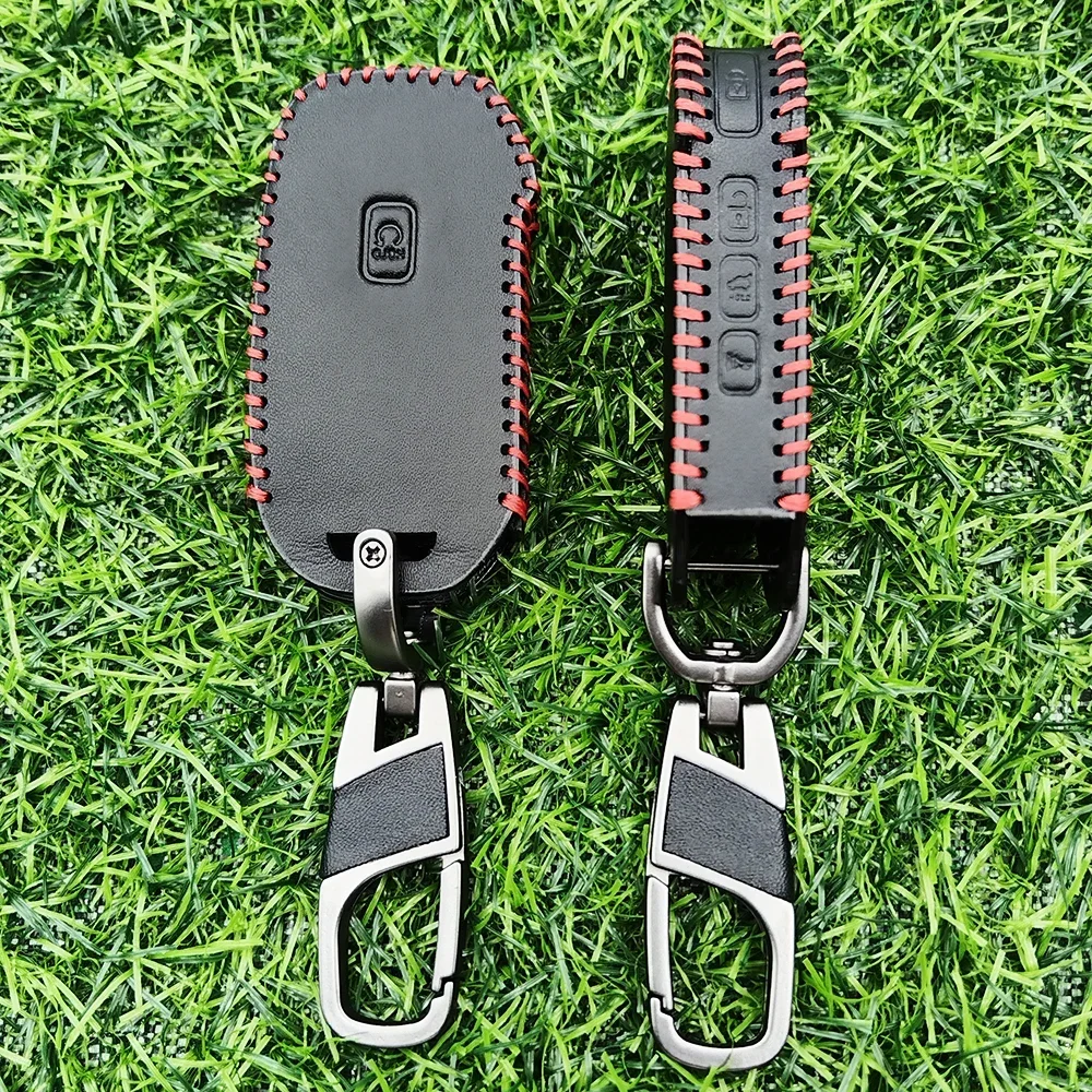 

New Premium Leather Car Key Case for Kia Sportage Carnivl All New K5 K3 KX3 KX7 5 Buttons Key Protector Cover Interior