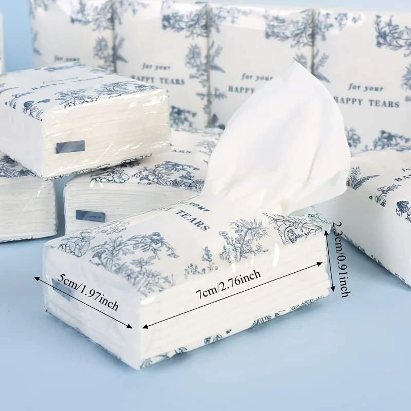 30Pcs Elegant Floral Tissue Paper Set – Soft Embossed with 