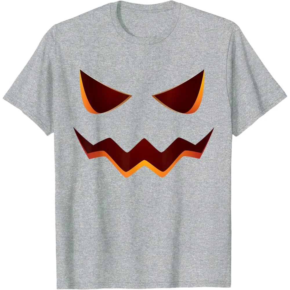 جاك أو فانوس اليقطين الوجه هالوين زي هدية تي شيرت للجنسين فضفاض Harajuku تنفس Camisetas بلوزات مستديرة العنق