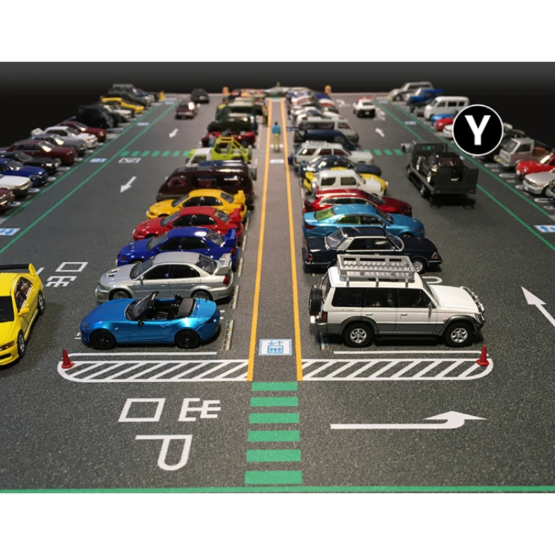 1:64 Scale 120X60cm Car Mat Streets Road Scene Accessory Parking Lot Truck Station Mat For Diecast Vehicle Display Mouse Pad Toy