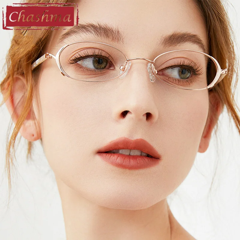 Chashma Ultra Light Glasses Small Prescription Eyeglasses High Degrees Optical Lens Transparent Crystal Frames Female