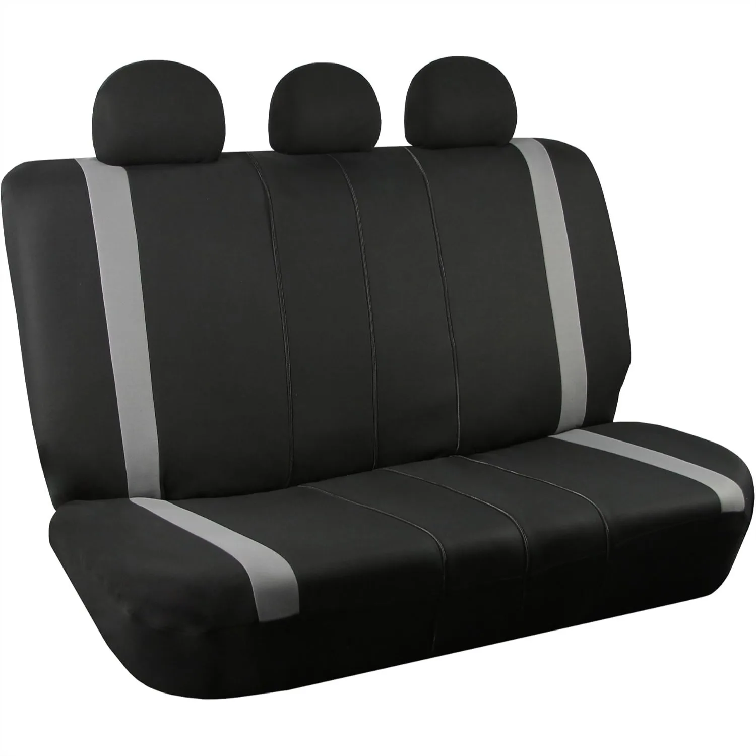 

Universal Fit Car Back Seat Cover Gray Cloth for SUV Sedan Van with Split Bench Protector for Dogs and Kids