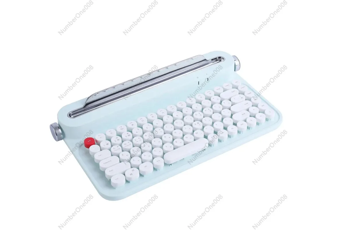 Bluetooth Keyboard Wireless Office Typewriter Tablet PC Universal Stylish Retro