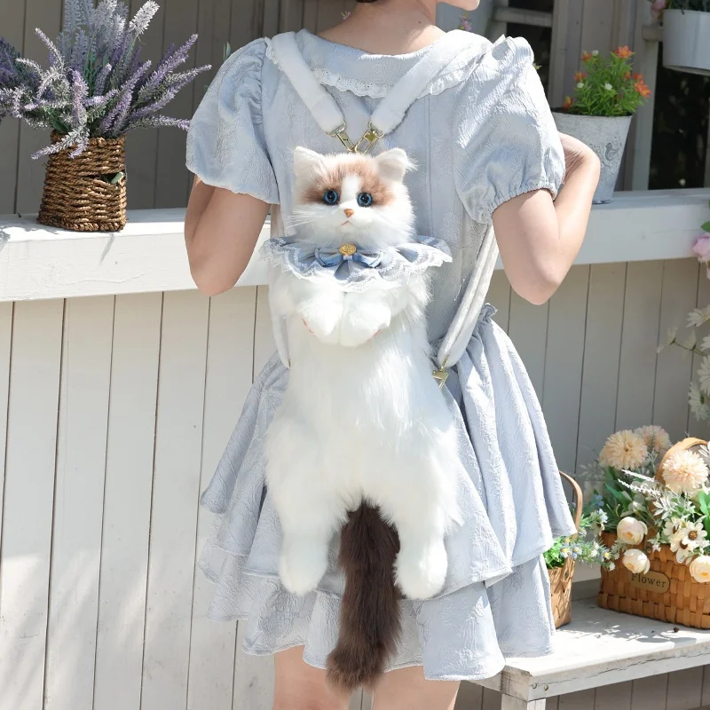 

Simulation Puppet Cat Backpack Doll Plush Toy Collection Valentine'S Day Birthday Christmas Gift Men And Women 2025 Summer