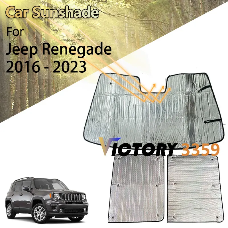 

Front Window Visor For Jeep Renegade 2016 - 2023 Accessories Sunroof Sunshade Windscreen Heat Insulation Proof Protection Cover