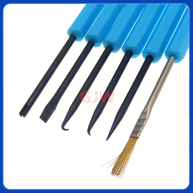 6Pcs Welding Aids Tool Desoldering Soldering Aid Assist Tool PCB Cleaning Brush Kit for Electronic Circuit Board Welding