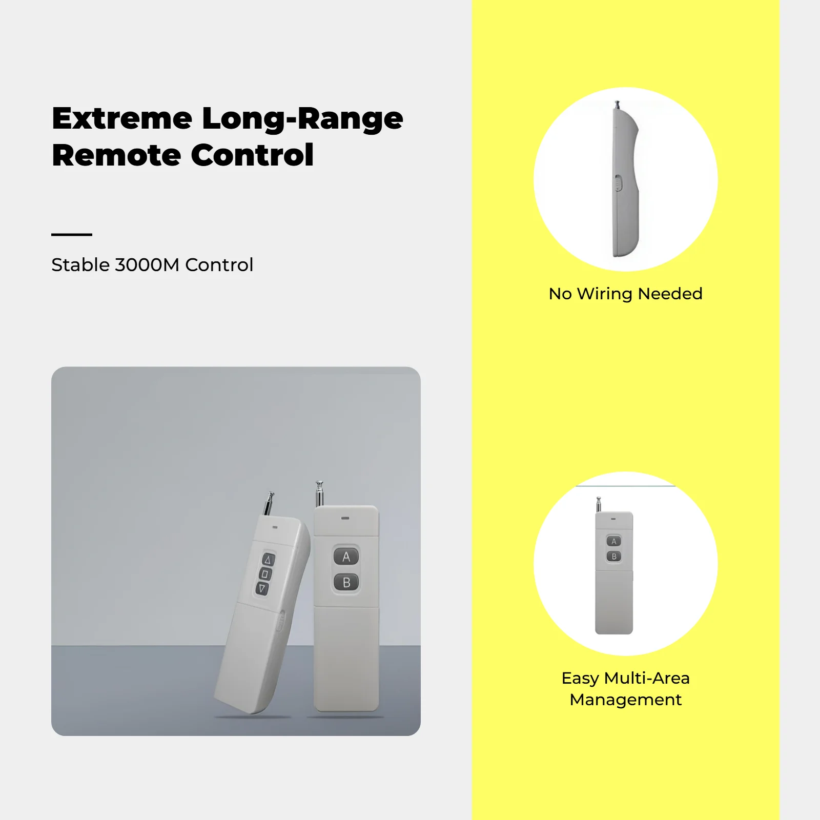 Long Range Remote Control 1527 Learning Code Toggle Latch Momentary for Driveway Gate Dump Trailer