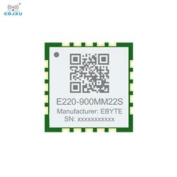 LoRa LLCC68 Wireless Module 868MHz/915MHz Low Power 22dBm 5.5KM E220-900MM22S Smaller Size Antenna Stamp Holes SPI COJXU