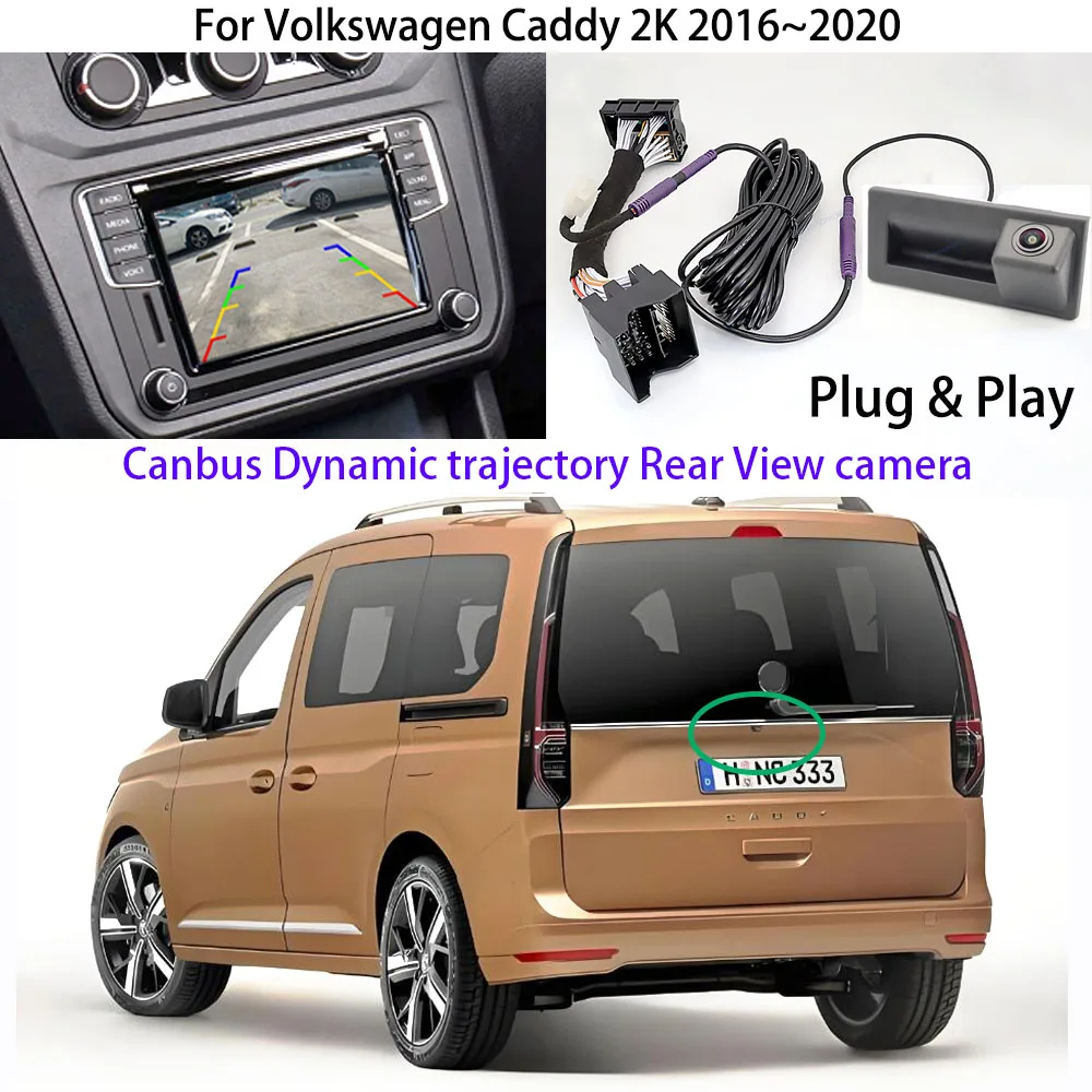 canbus-dynamic-trajectory-rear-view-camera-for-volkswagen-caddy-2k-2016~2020-work-with-original-screen-mib2-unit-mqb-platform