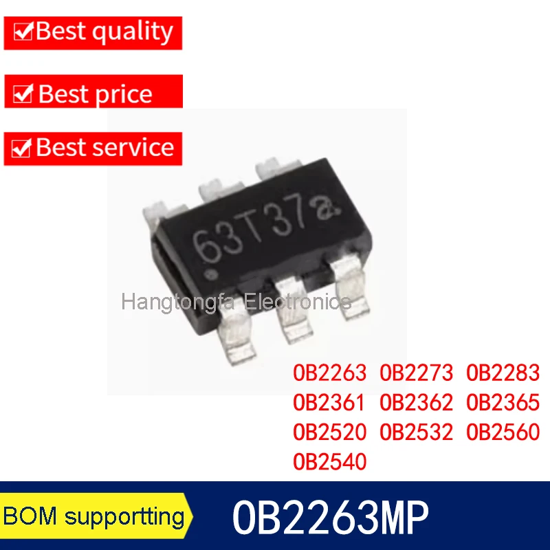 10 قطعة OB2263MP SOT23-6 OB2263 OB2273MP OB2262MP OB2532MP OB2361MP OB2365AMP OB2362AMP OB2520MP OB2560MP OB2540MP OB2283MP