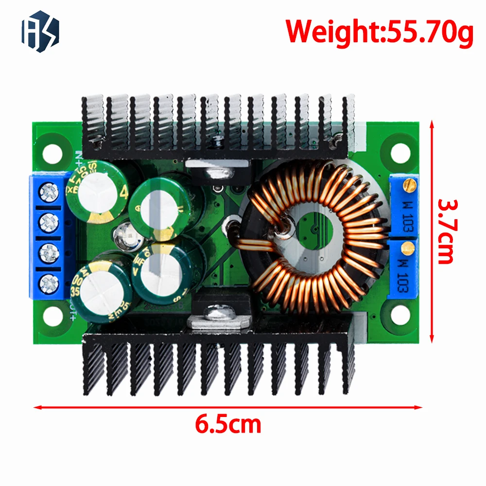 Módulo conversor Boost/Buck XL4016 DC-DC 9A 300W - Fonte de alimentação step-down/step-up de 5-40V a 1,2-35V
