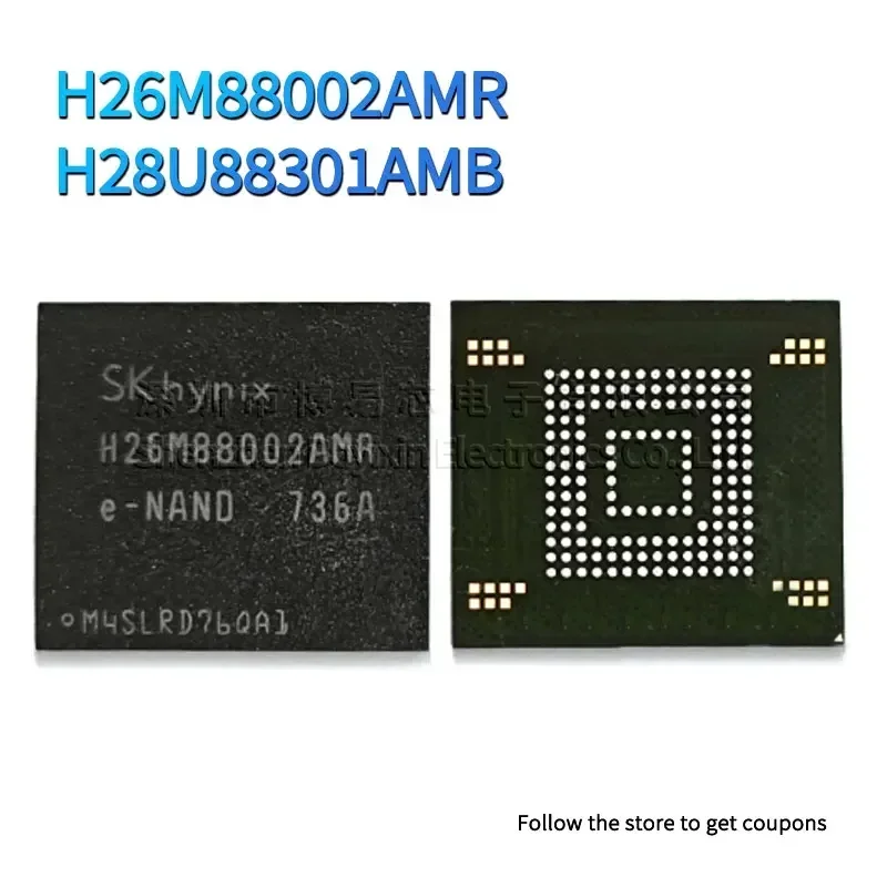 

H26M88002AMR H28U88301AMB emmc 128G plastic brand new version