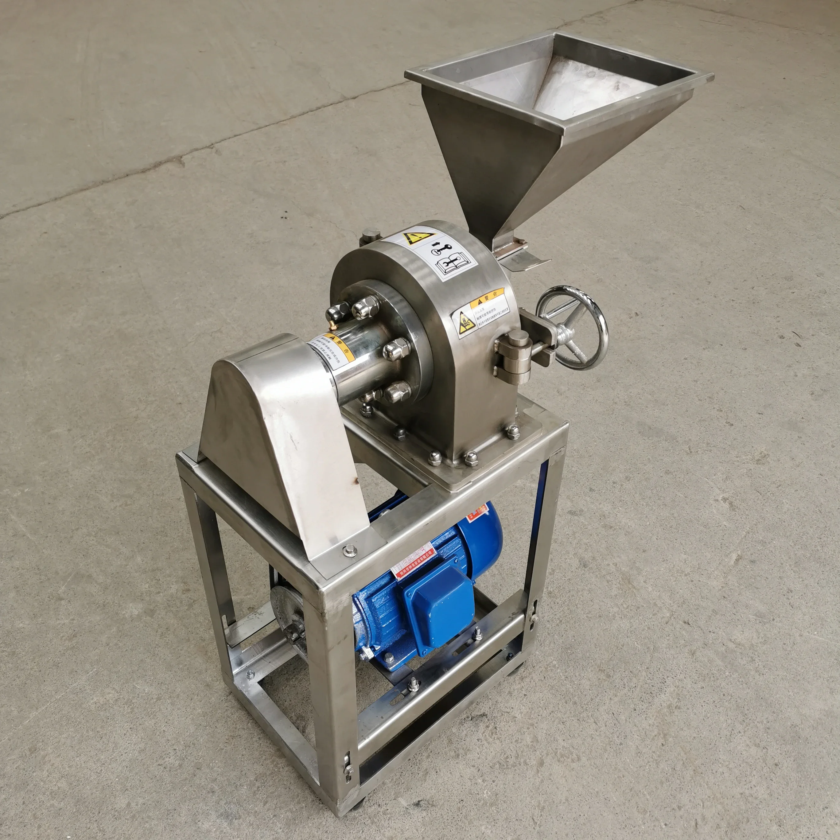 High Capacity Maize Milling Pepper Crusher Stainless Steel Grain Mill Powder Grinder Turmeric Grind Machine Spice Pulverizer