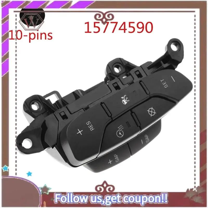 

A57E-15774590 For Cadillac 2009-2011 DTS Cruise Control Switch Multifunction Steering Wheel Switch