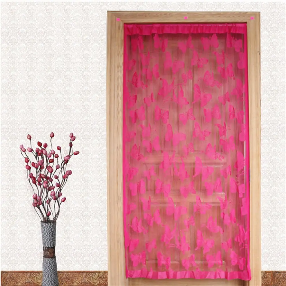1m*2m Hanging String Door Butterfly Curtain Tassel Fly Screen Room Divider Window Panels