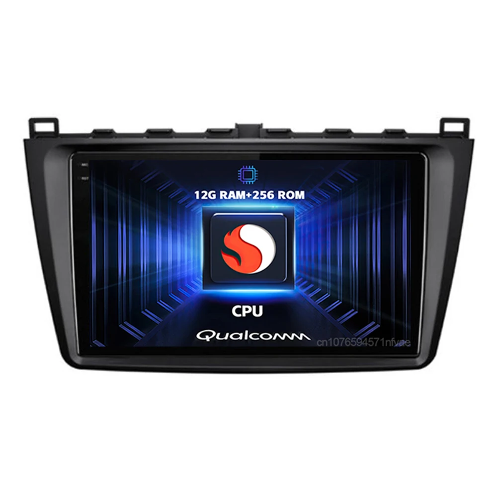 Android 16 Qualcomm Car Radio For Mazda 6 II GH 2007-2012 Wireless Carplay Android Auto Multimedia Player Navigation Stereo DVD