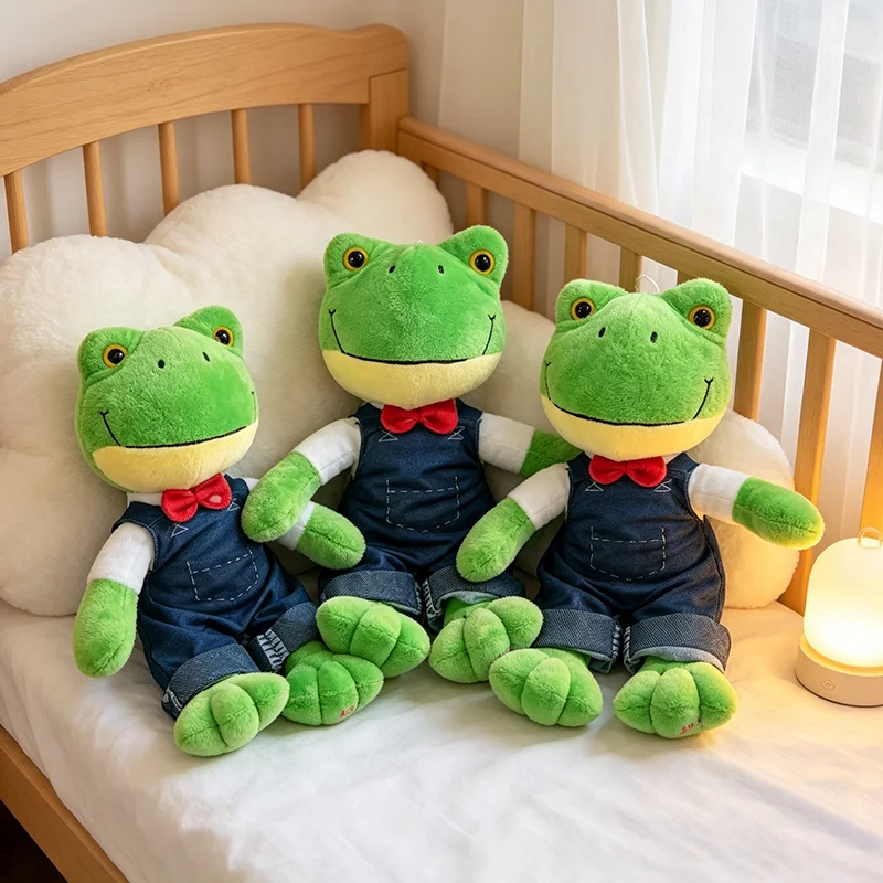 Kawaii 25cm Magic Expression Lonely Long Legged Frog Plush Toy Soft Cartoon Stuffed Doll Couple Decor Sofa Bedroom Surprise Gift