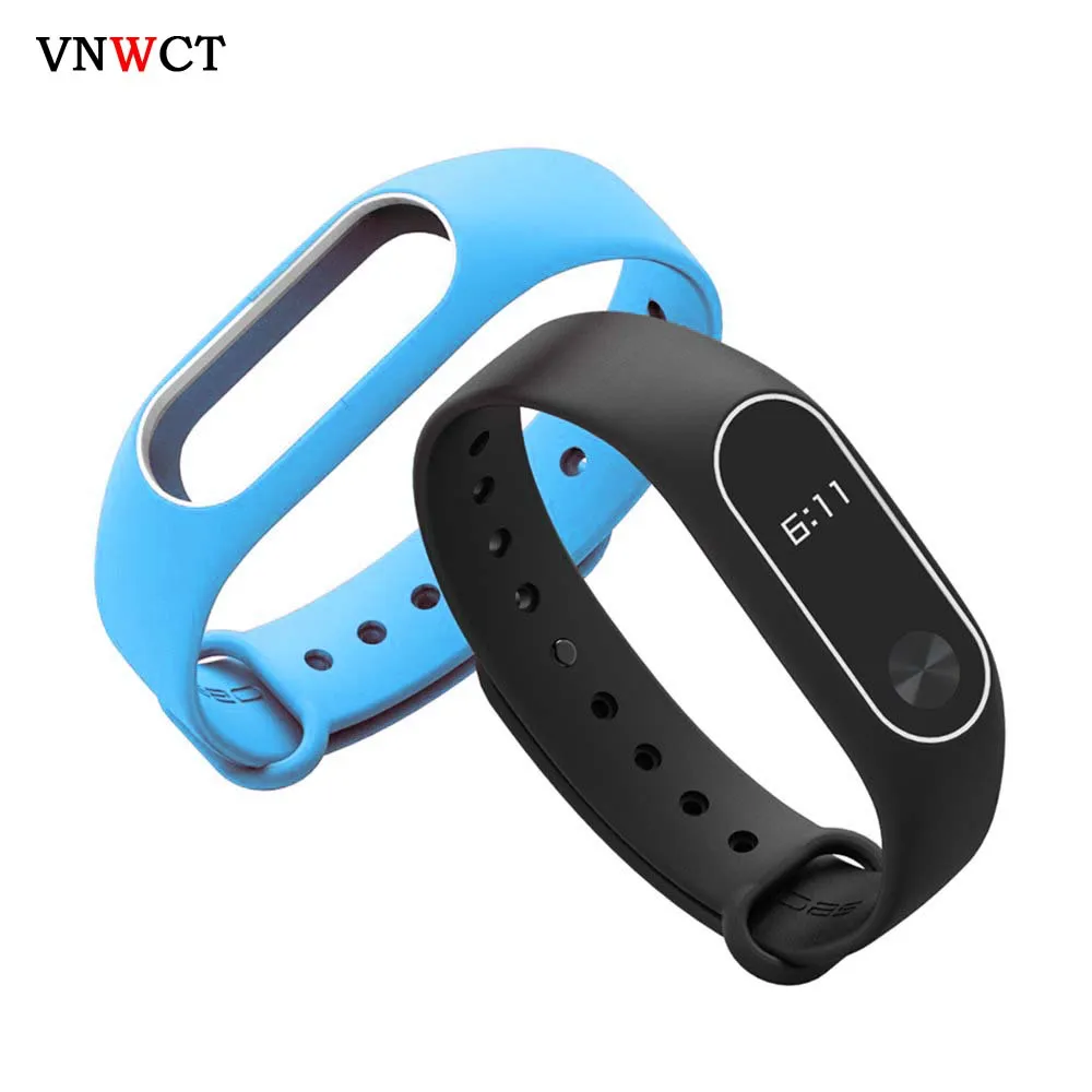 Smart watch M2 3 4 strap for Xiaomi Mi Band 2 Silicone Bracelet watchbands Wristband Replacement Sports rubber Accessories