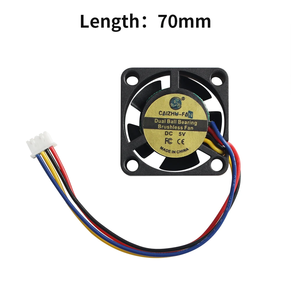 Dla Bambu Lab X1 Series Hotend Wentylator chłodzący 2510 Podwójne łożysko kulkowe Bezszczotkowy wentylator 15000 obr./min 5 V Wentylatory do