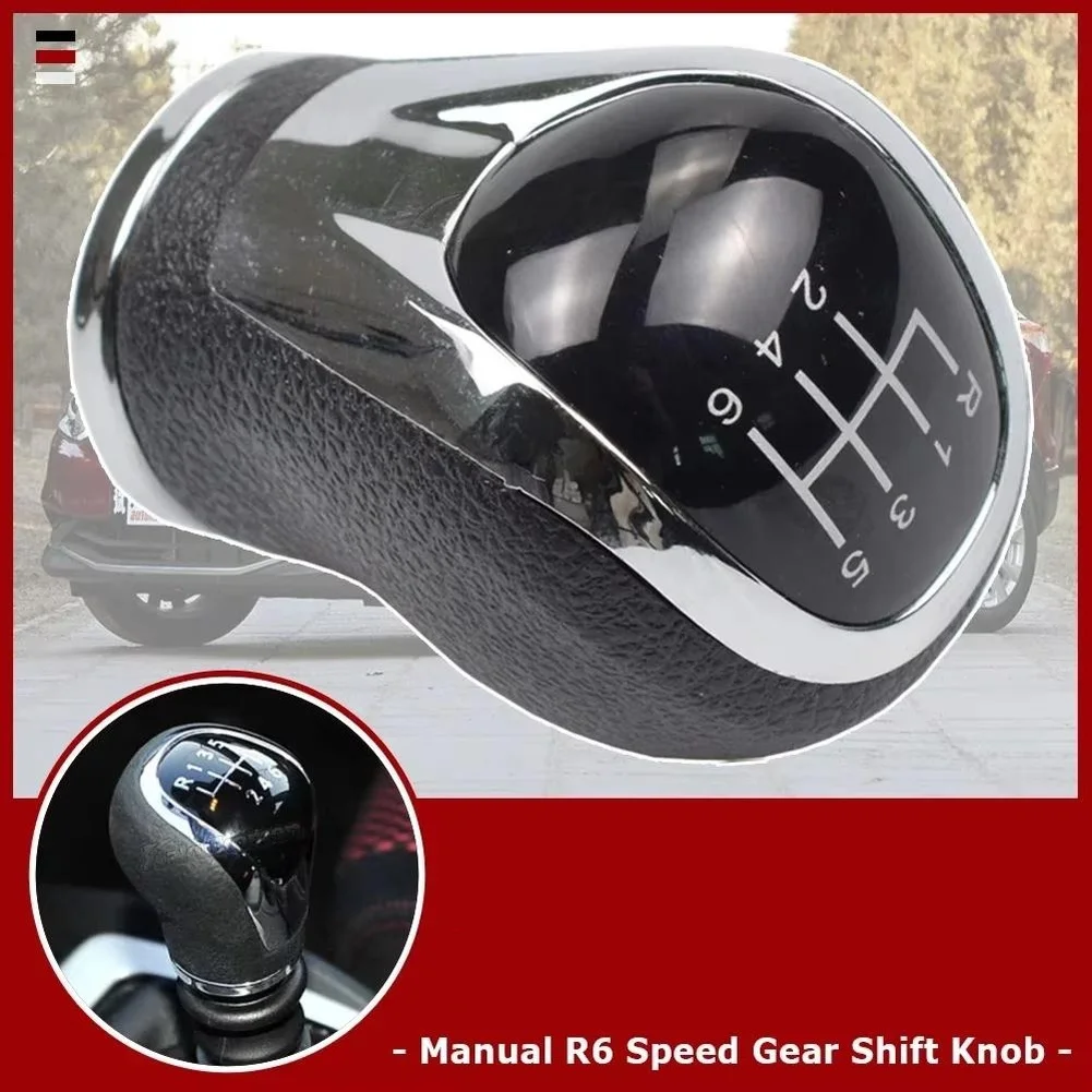 Reliable-Manual 6 Speed Gear Shift Knob Shifter Lever Head Handball For Nissan Qashqai J11 X-Trail T32 2016-2017 Car Accessories
