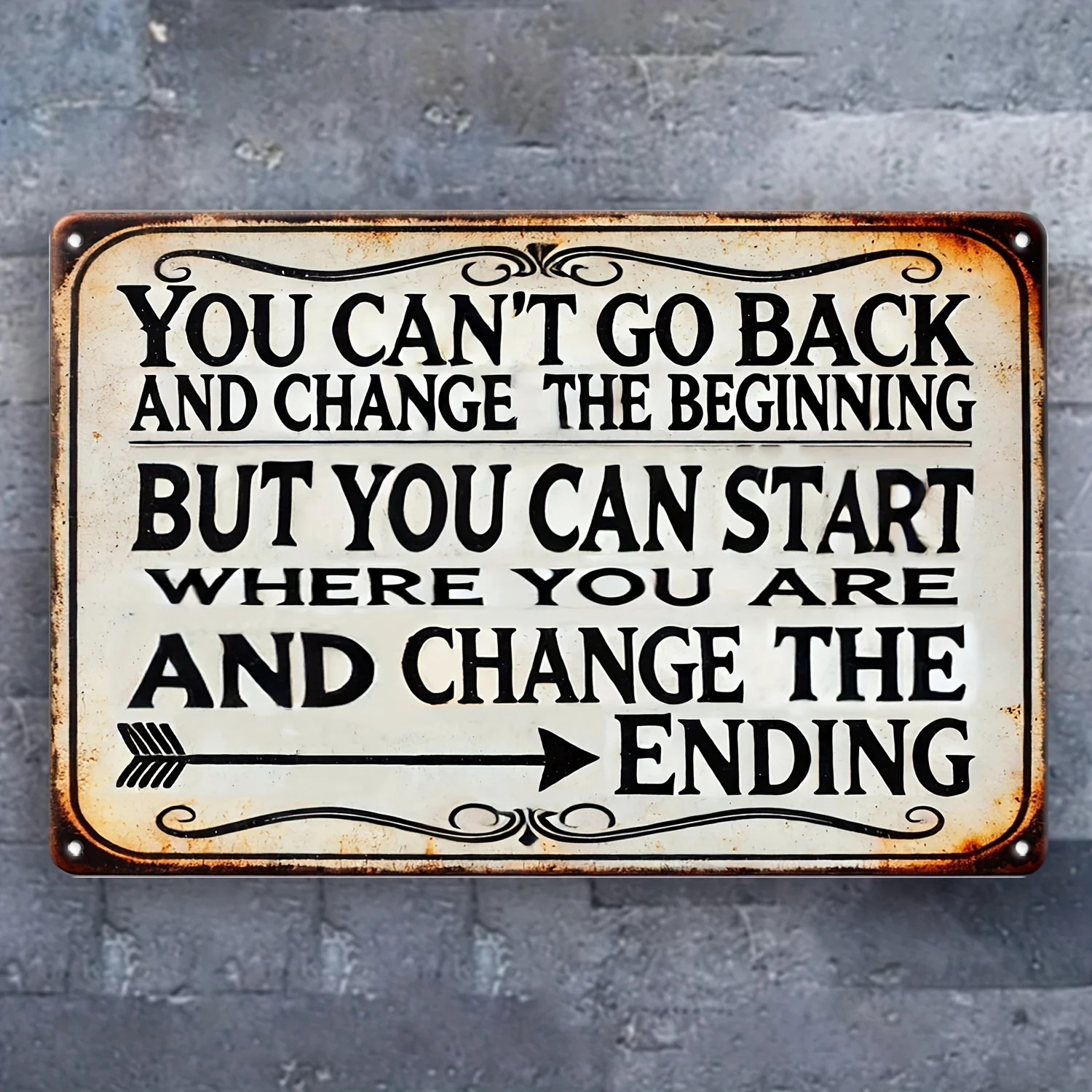 2026 Vintage Inspirational Metal Sign 