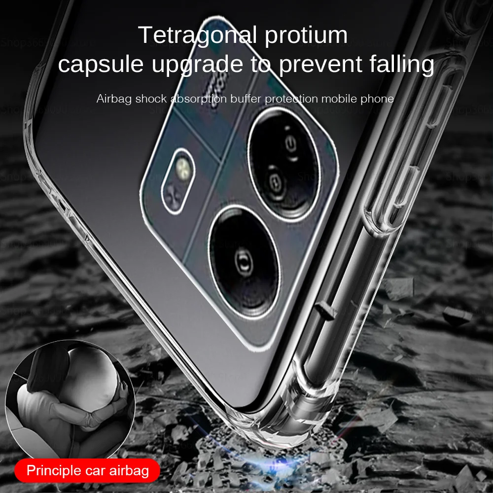 3in1 عدسة واقية من الزجاج المقسى حافظة شفافة لهاتف Xiaomi Redmi 13C Redmy 13 C C13 Redmi 13C 6.74 بوصة غطاء هاتف من السيليكون #4