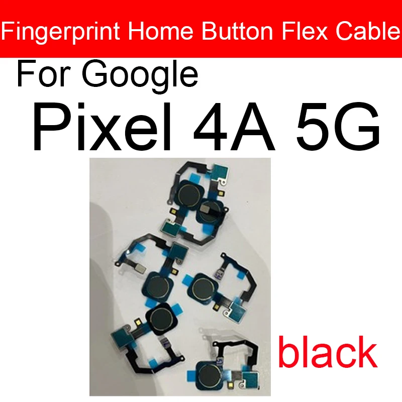 Fingerprint Sensor Menu Button Flex Cable For Google Pixel 4A 4G 5G Touch Home Side Button Flex Cable Replacement Parts