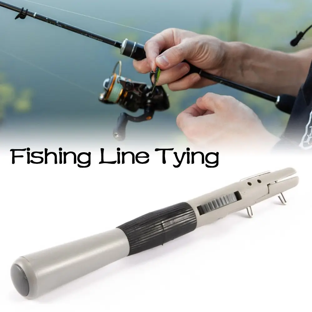 1 PC Plastic Tie Hook Device Manually Fish Hook Wire Knotter Line Fishing Tackle Tools Fast Tie Tying Knot Tool