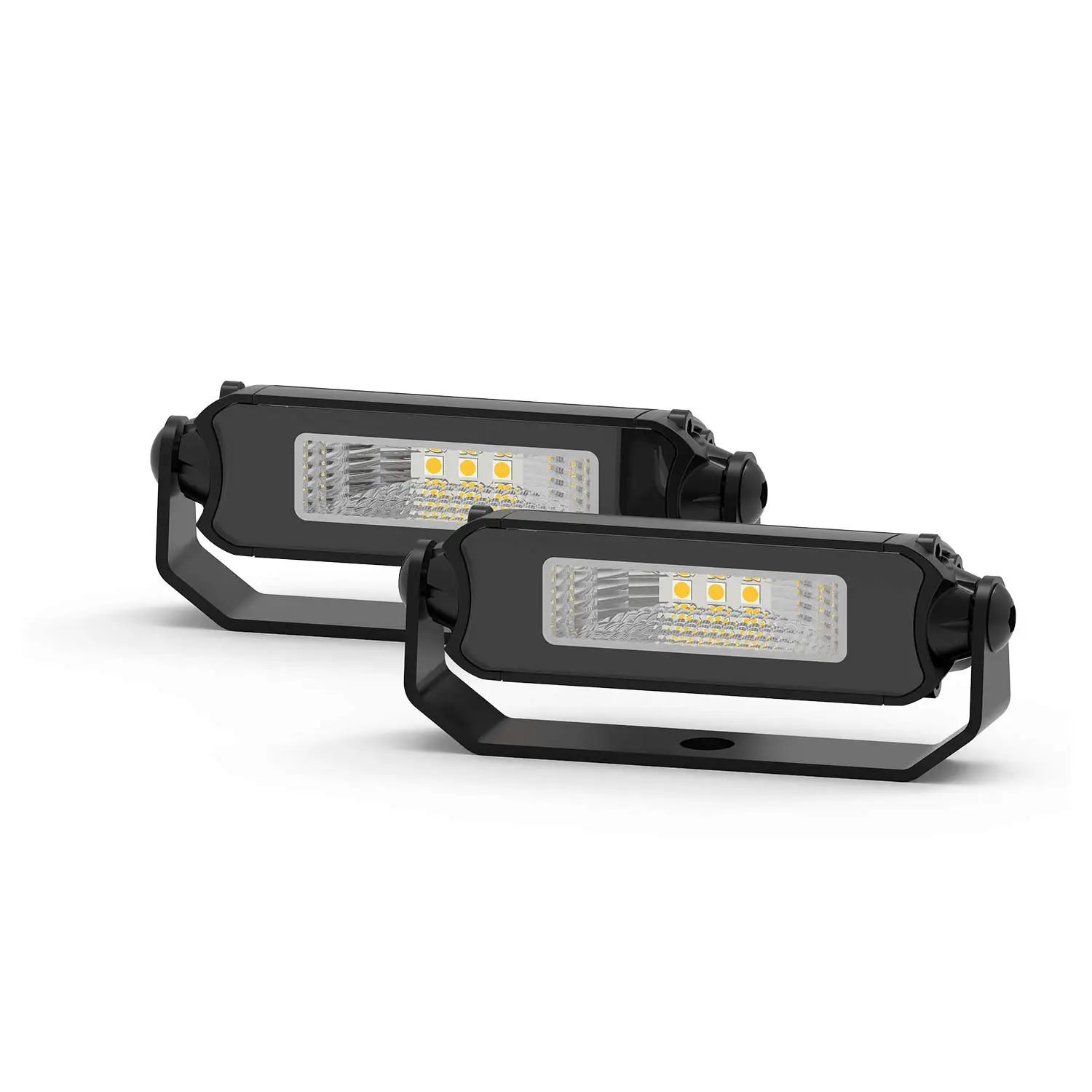 YBYZ 2 Pcs 4Inch Single Row Slim LED Light Bar 1800LM Single Row Flood LED Pods Light 4X4 Off Road Work Light for ATV UTV SUV