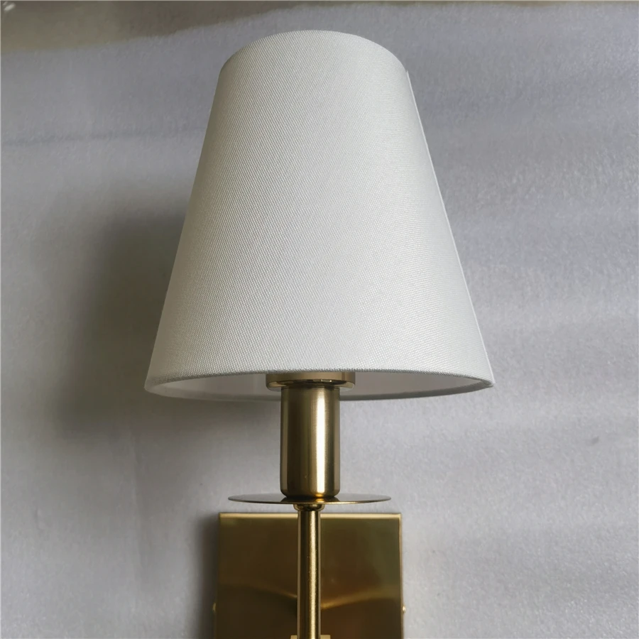 Imagem -04 - Lâmpada de Parede Retro Americano Abajur de Tecido Bedside Reading Wall Light Decoração de Casa de Banho Lâmpada de Bateria