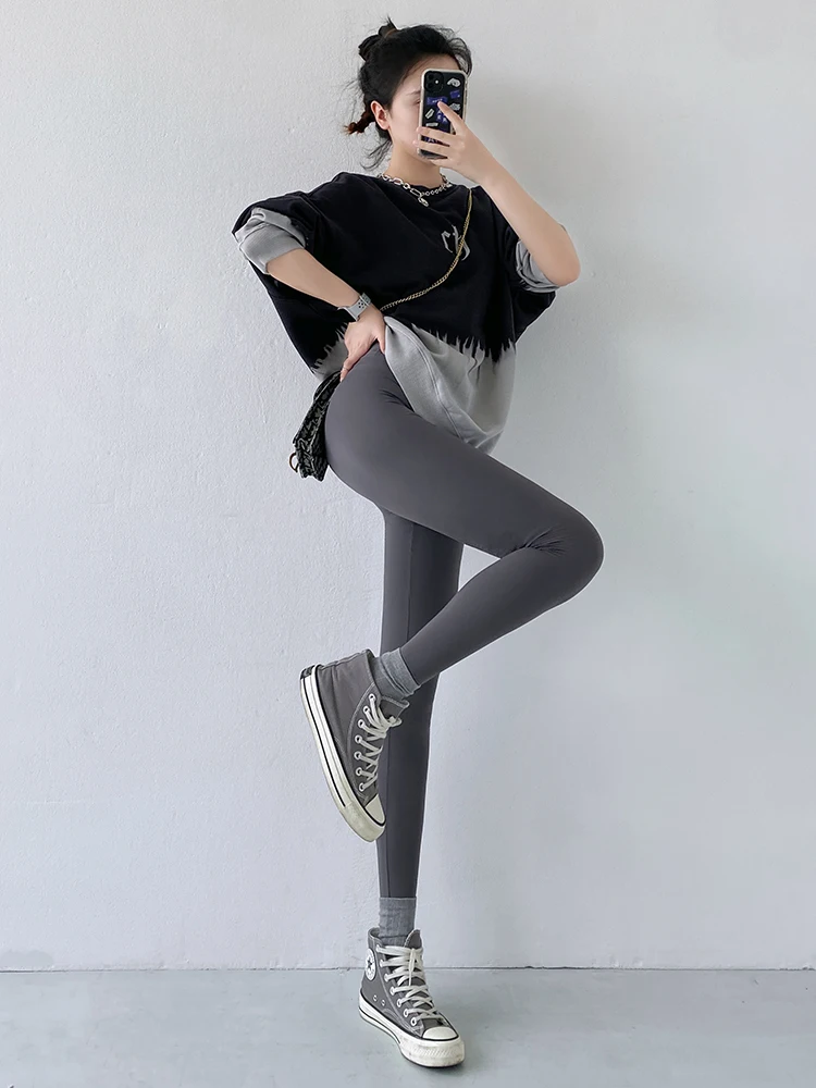 ark Skin Leggings Women's Outdoor Wear Spring Autumn New a Color Sports Fitn Slimming High Elastic Yoga Pants