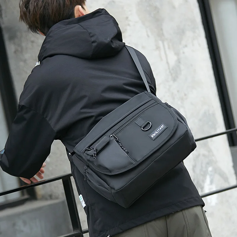 Men's crossbody postman's bag, casual Oxford cloth student large-capacity crossbody single-shoulder backpack