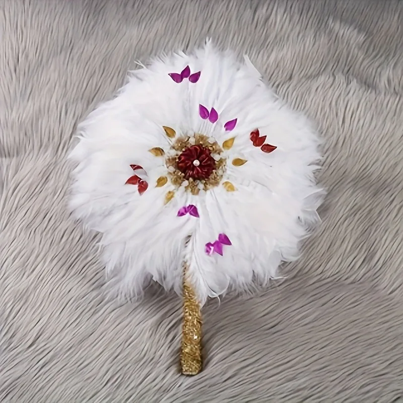 مروحة ديكور الزفاف، لوازم زفاف فنية رائعة، مناسبة لخطوبة العروس وموسم الزفاف #1