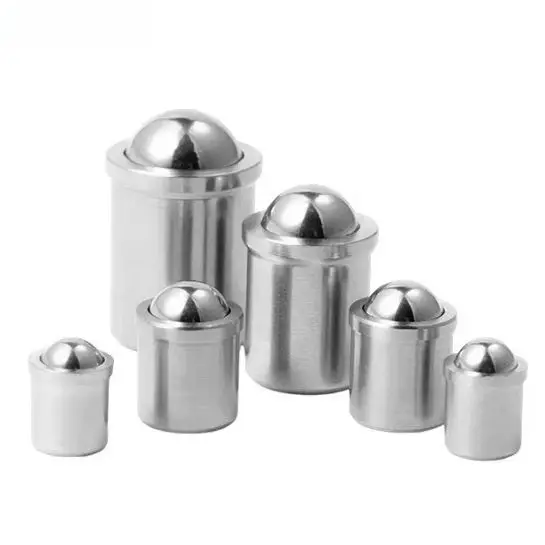 10PCS 304Limit Positioning Ball Spring Beads D2-D6Stainless Steel Press-Fit Ball Plungers Platform Step Spring Positioning Beads