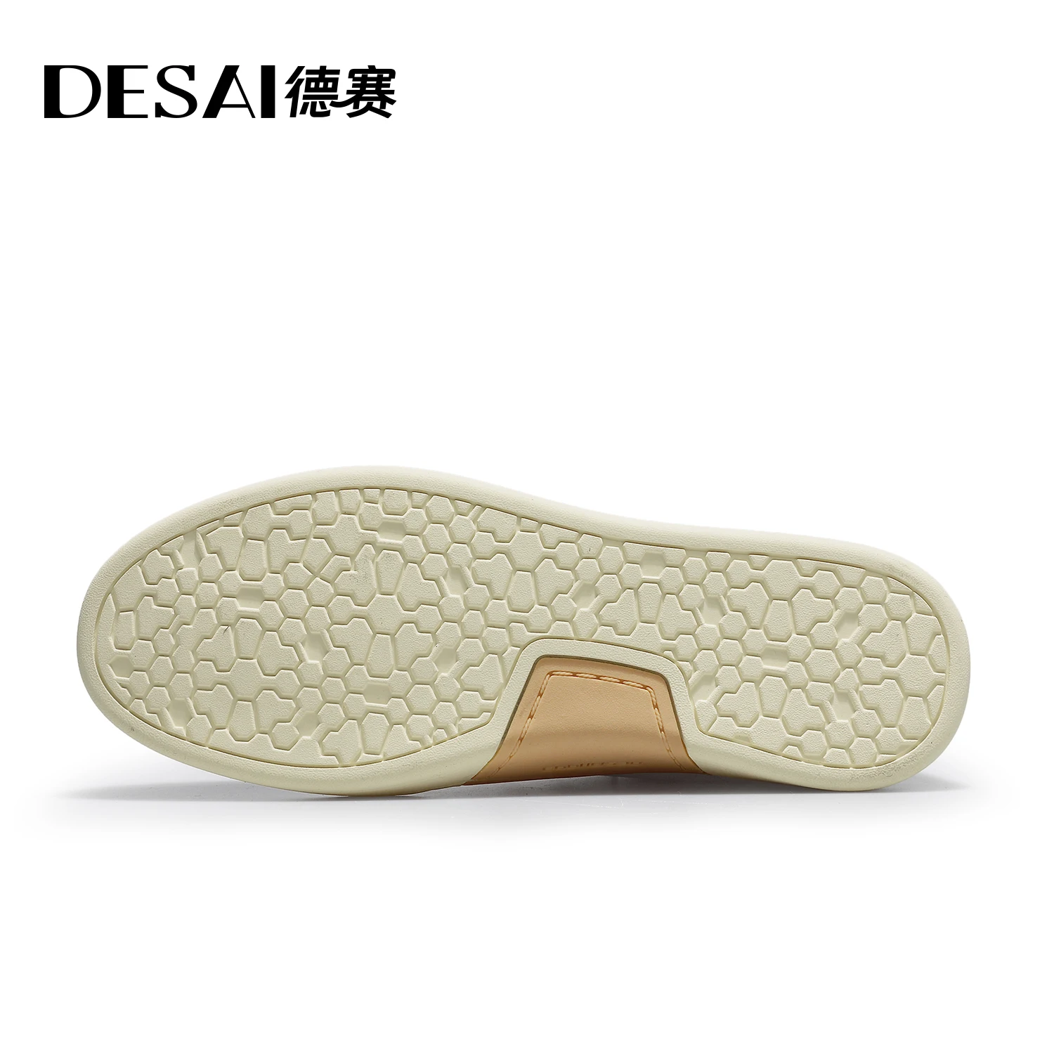 DESAI Sepatu kulit ringan untuk pria; sepatu kasual dengan papan bernapas dan permukaan lembut
