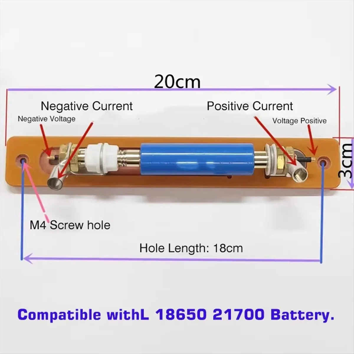 100A Battery Test Stand Charge and Discharge Test Stand Four Wire 18650 21700 Battery Internal Resistance Stand Bakelite-A79M view 4