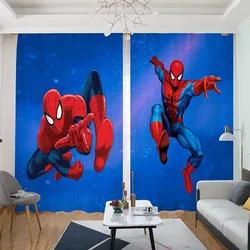 Curtain Cartoon Spiderman Hero for Living Room Blackout Curtain for Bedroom Home Decoration Custom Curtains