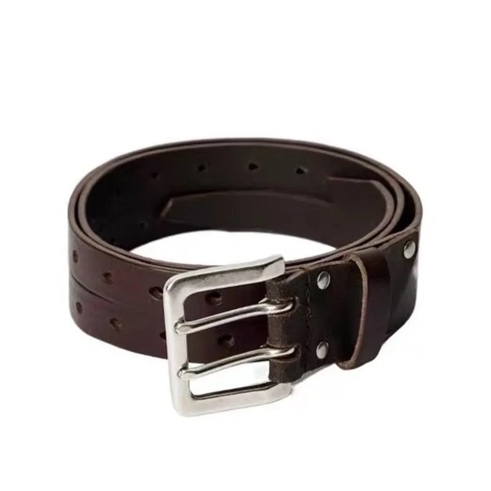 

New PU Leather Double-Breasted Belt Personalized Y2K Waist Chain Retro Leather Belt