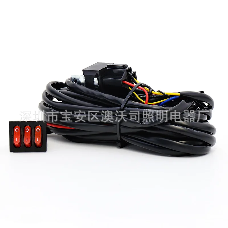 Kfz-Teile Geländewagen für Wrangler, modifizierte eins bis zwei 4-adrige LED-Arbeitsleuchte, geeignete Schalter-Drahtgruppe