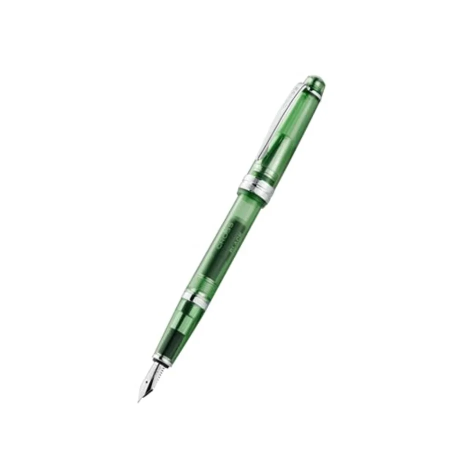 

Bailey Light Translucent Green Resin Extra-Fine Nib Fountain Pen - Professional Pen for Effortless Writing - Journaling Note-Ta