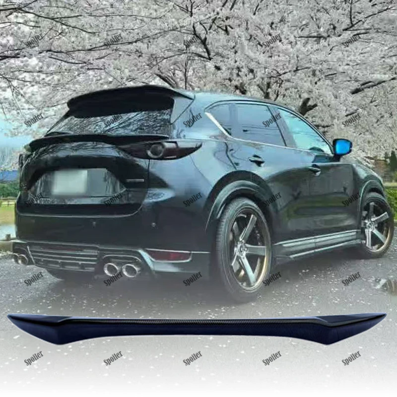 

For Mazda CX-5 CX5 2017 2018 2019 2020 2021 Rear Middle Spoiler Wing Carbon Fiber Trunk Lip Wing Black White Spoiler Car Styling