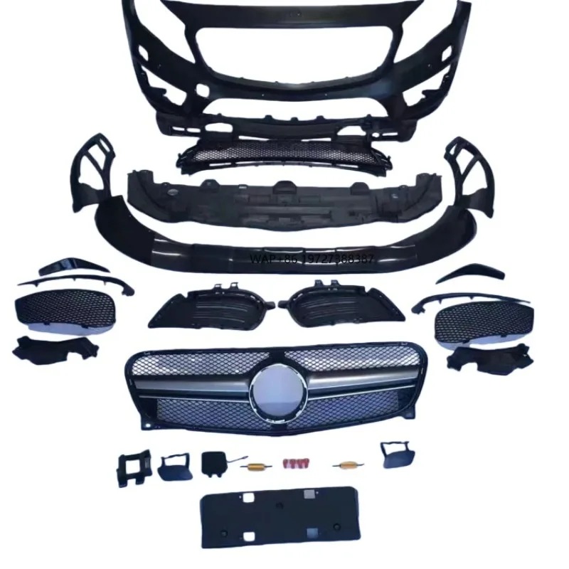

Suitable for GLA X156 Modification Upgrade GLA45 Full Surround 1:1 Grille Tailgate Rear Lip Spoiler