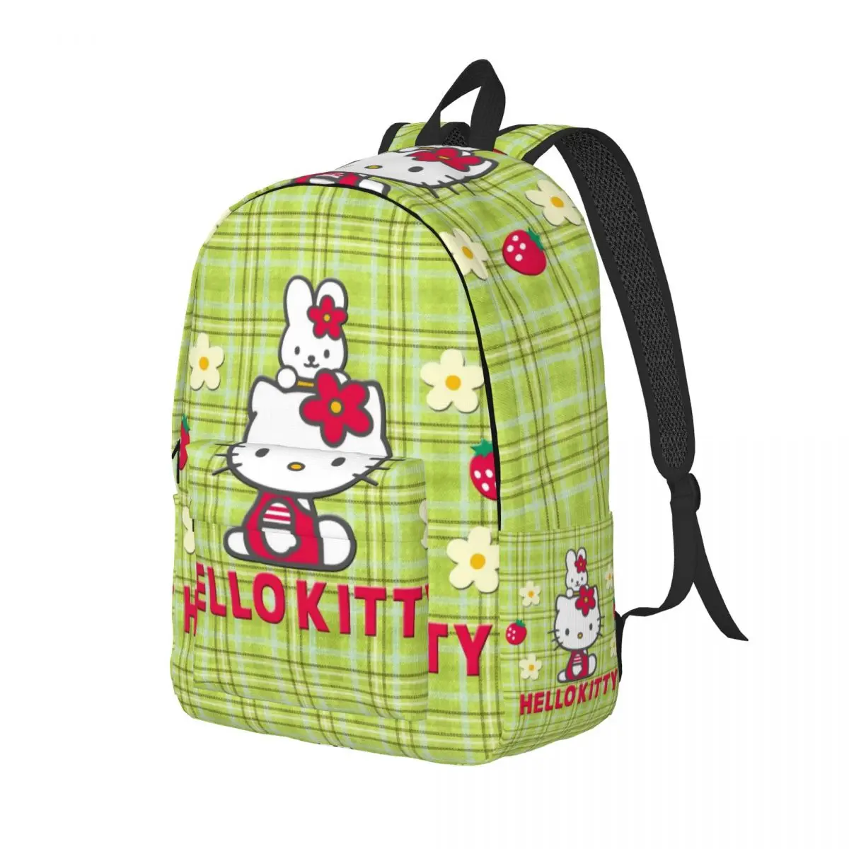 Kawaii Sanrio HelloKitty Cartoon Casual Backpack Outdoor Student Work Daypack for Men Women College Shoulder Bag