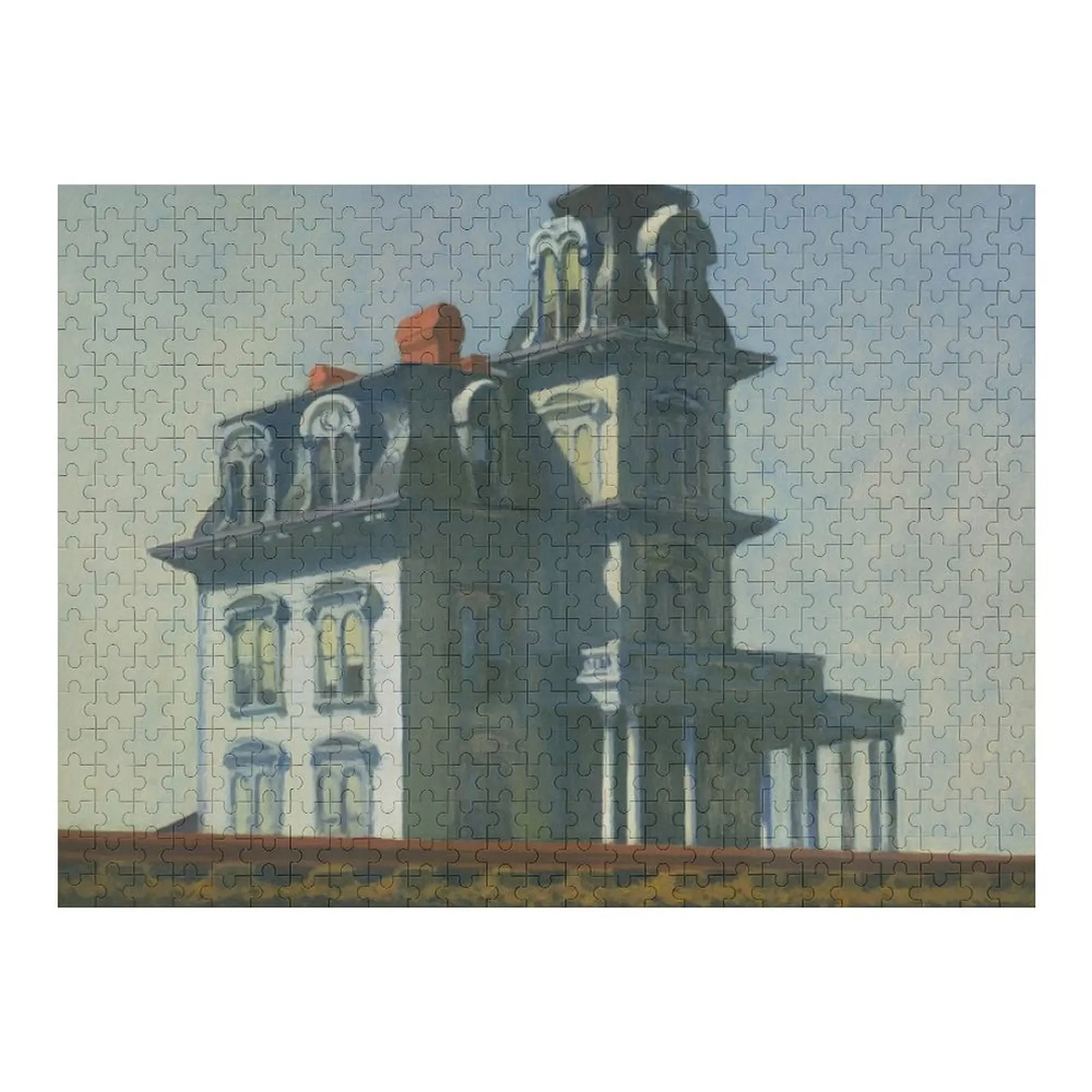 Edward Hopper, House by the Railroad, 1925 Jigsaw Puzzle Personalised Personalized For Kids Christmas Gifts Puzzle