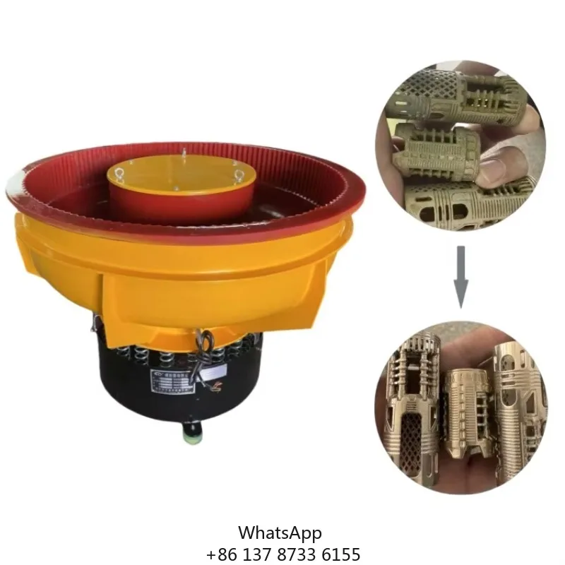 650L Optional Variable Frequency Speed Control Aluminum Brass Metal Parts Grinding Best Vibratory Polishing Machine