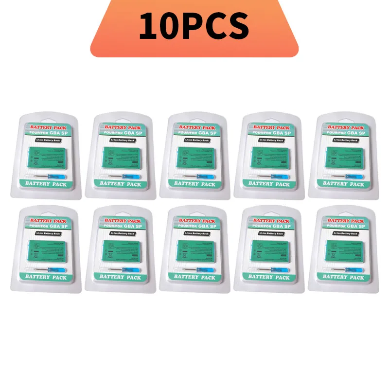 Nieuw Voor Game GBA SP 850mAh Oplaadbare Lithium-ion Batterij & Schroevendraaier Kit voor Boy Advance/GBA SP Vervangende Batterij