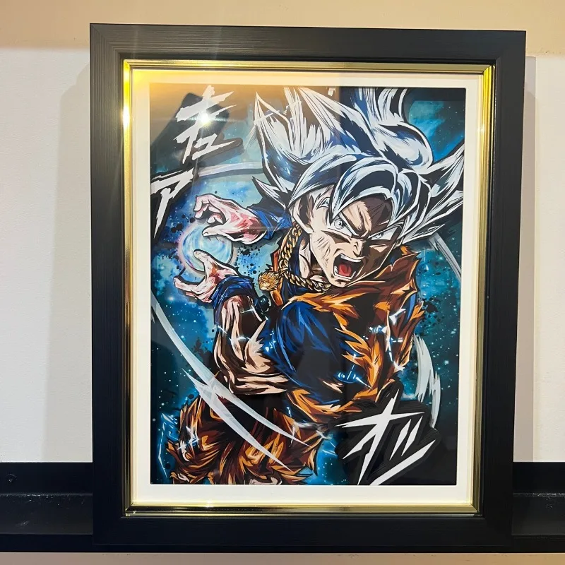 

Dragon Ball peripheral ornaments night light model Wukong Saiya computer desktop lighting ornaments anime birthday gift